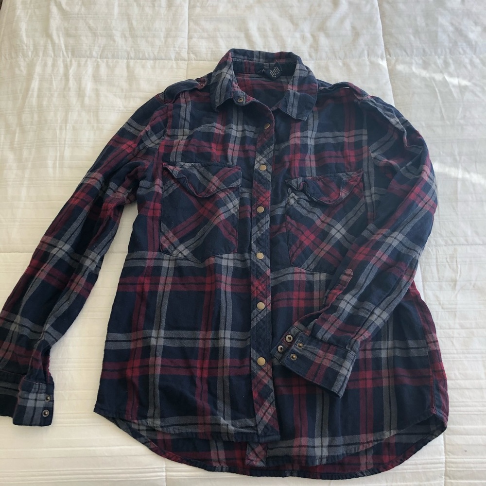 Forever 21 red and blue flannel